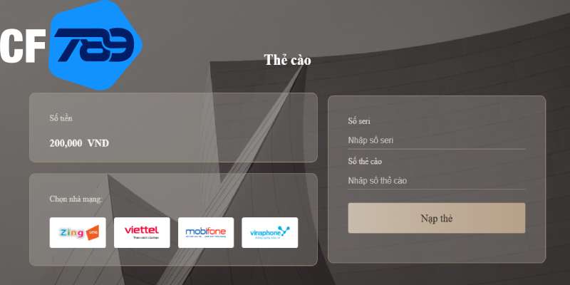 Nạp tiền bằng thẻ cào mang lại sự đơn giản và dễ sử dụng