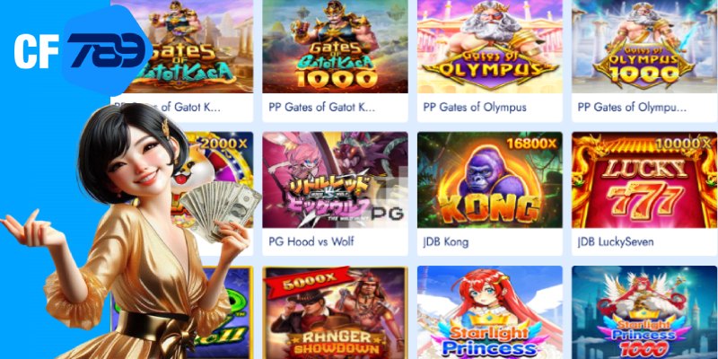 Sảnh nổ hũ tại CF789 thu hút lượng người chơi đông đảo